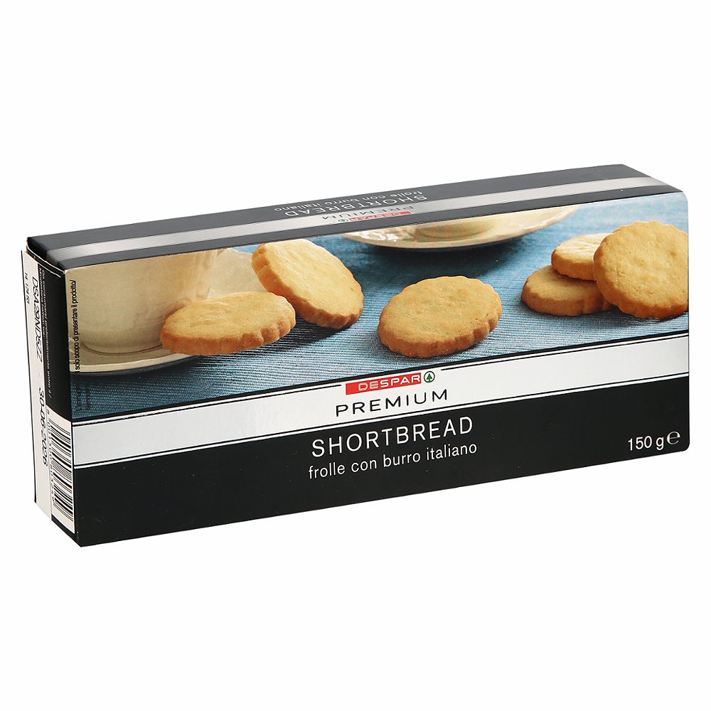 piškoti z maslom shortbread, despar premium, 150g