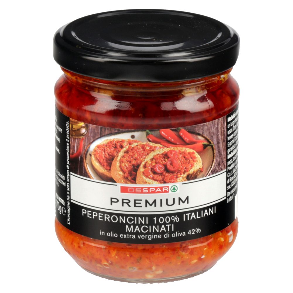 MLETI ČILI V OLJČNEM OLJU, DESPAR PREMIUM, 170G