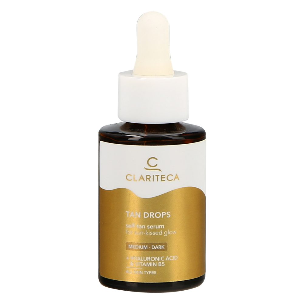 TAN DROPS SAMOPORJAVITVENI SERUM ZA OBRAZ MEDIUM-DARK, CLARITECA, 30ML