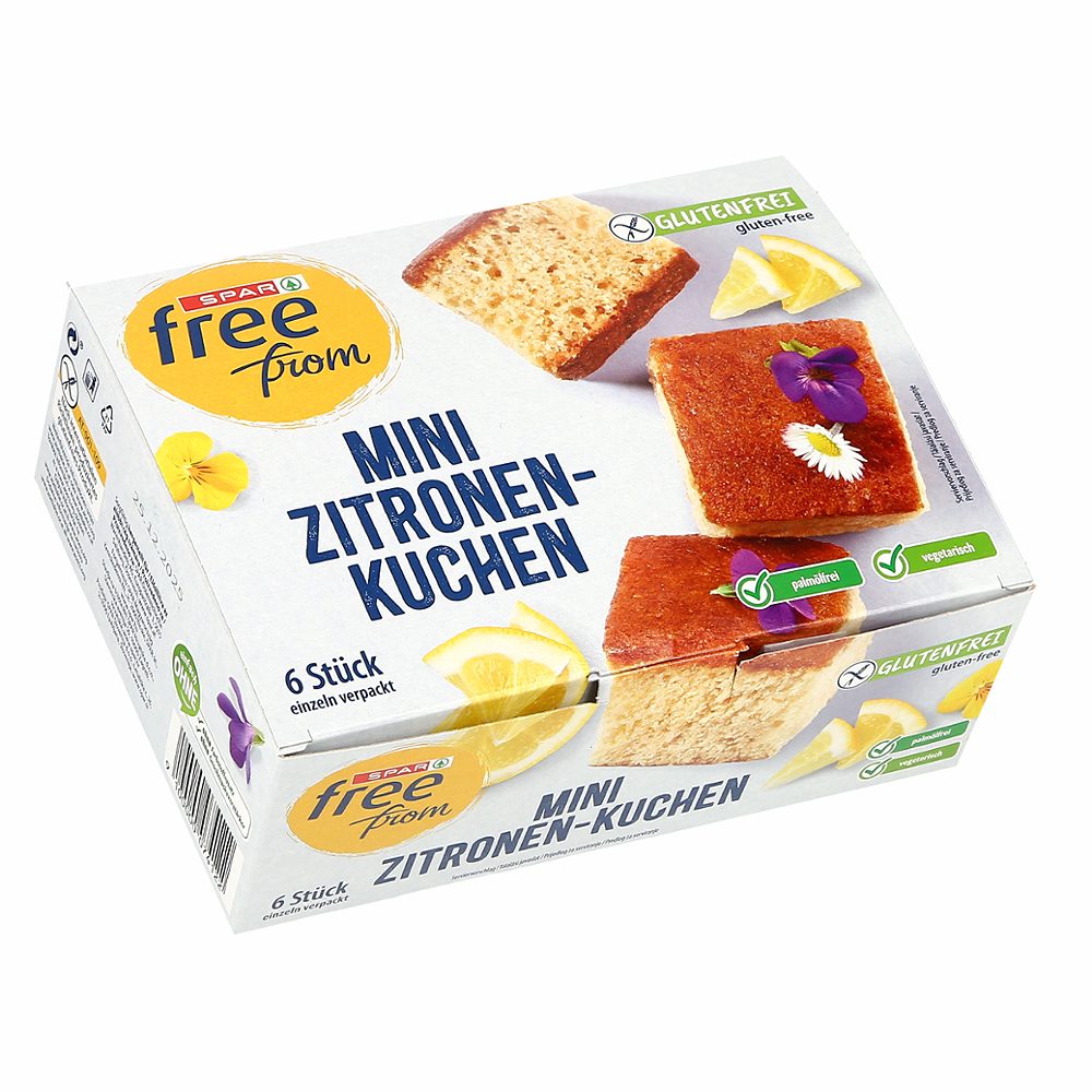 mini biskvit z okusom limone, spar free from, 6x37g