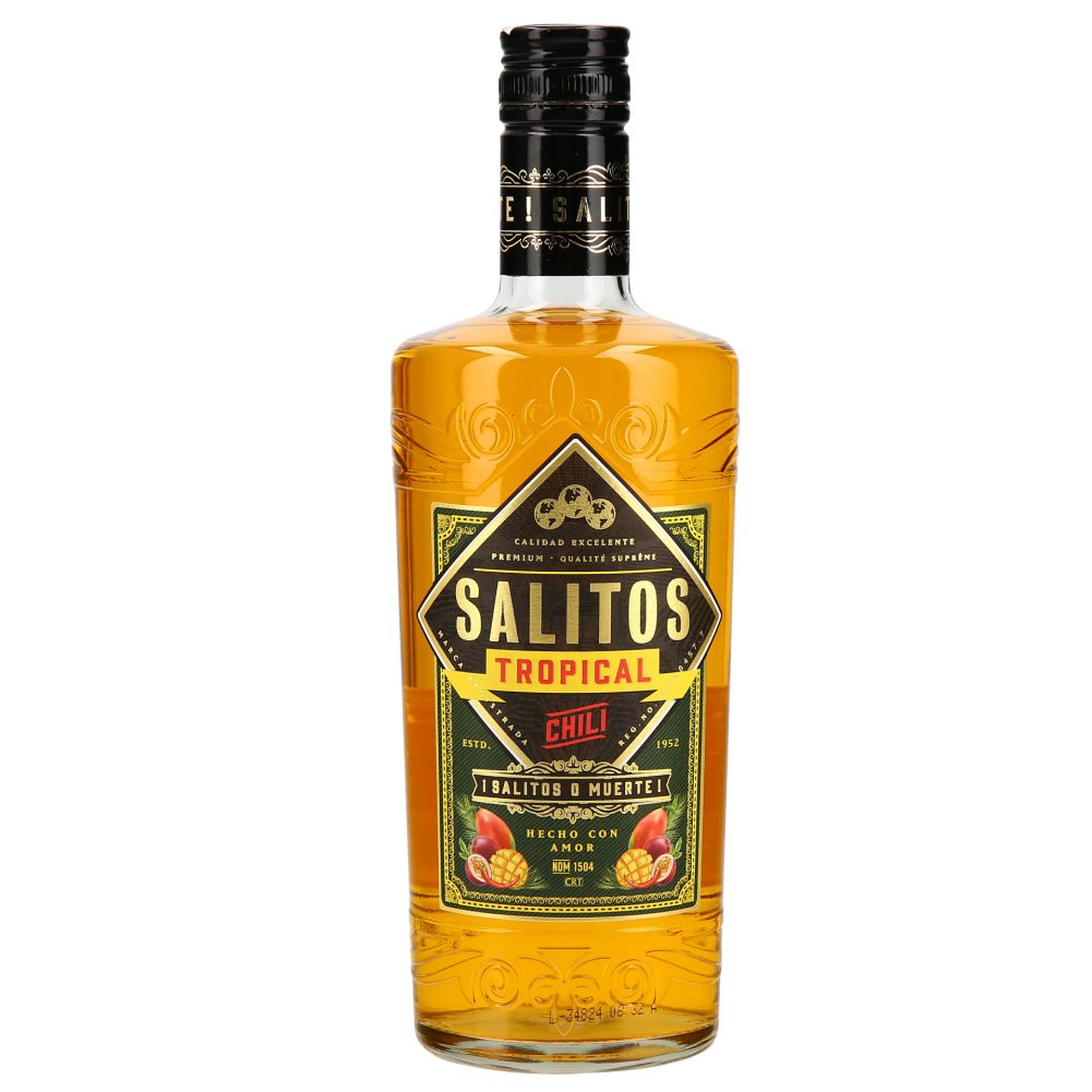 TEQUILA TROPICAL CHILI, SALITOS, 0,7L