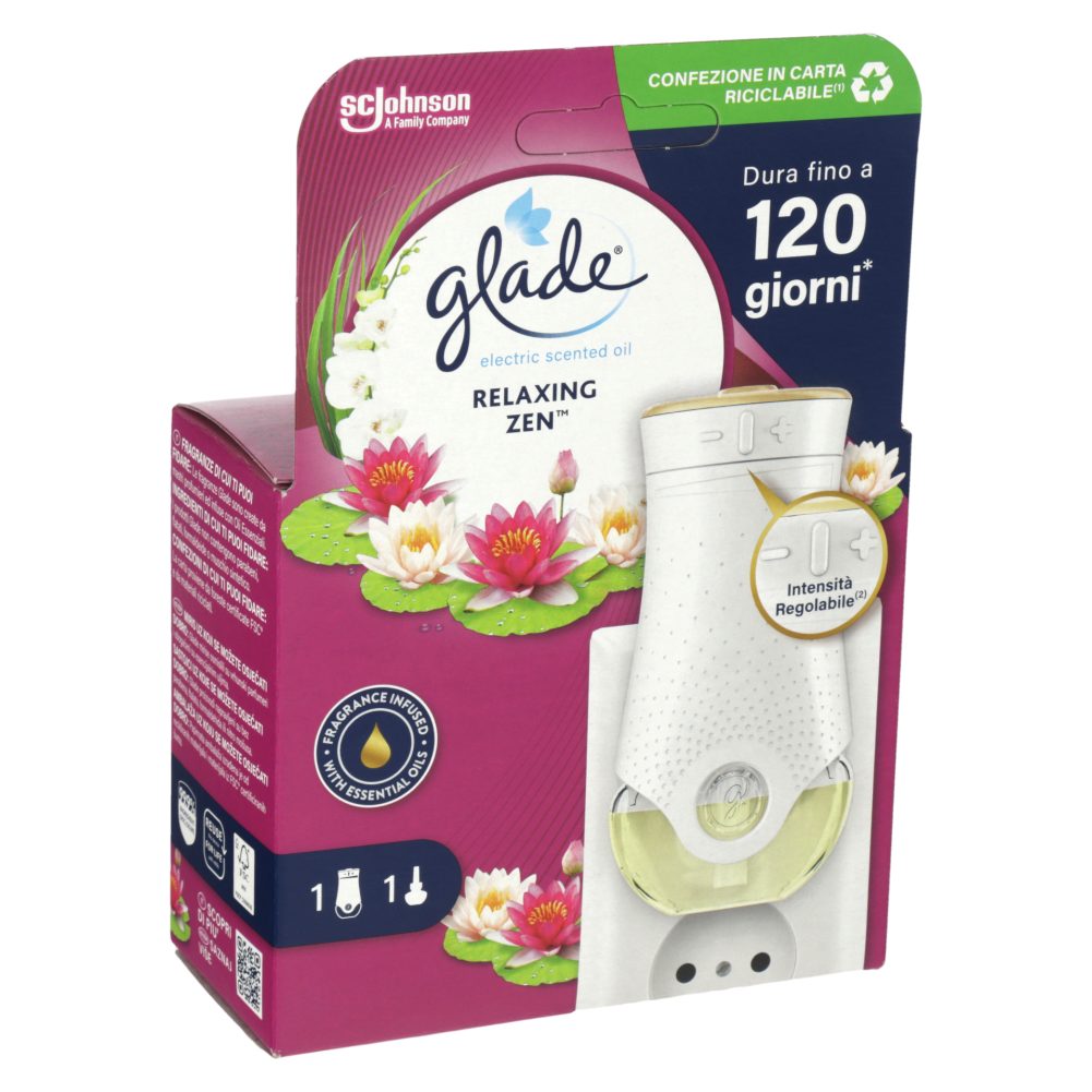 OSVEŽILEC ZRAKA SENSUAL RELAXING ZEN, GLADE, 20ML, KOMPLET