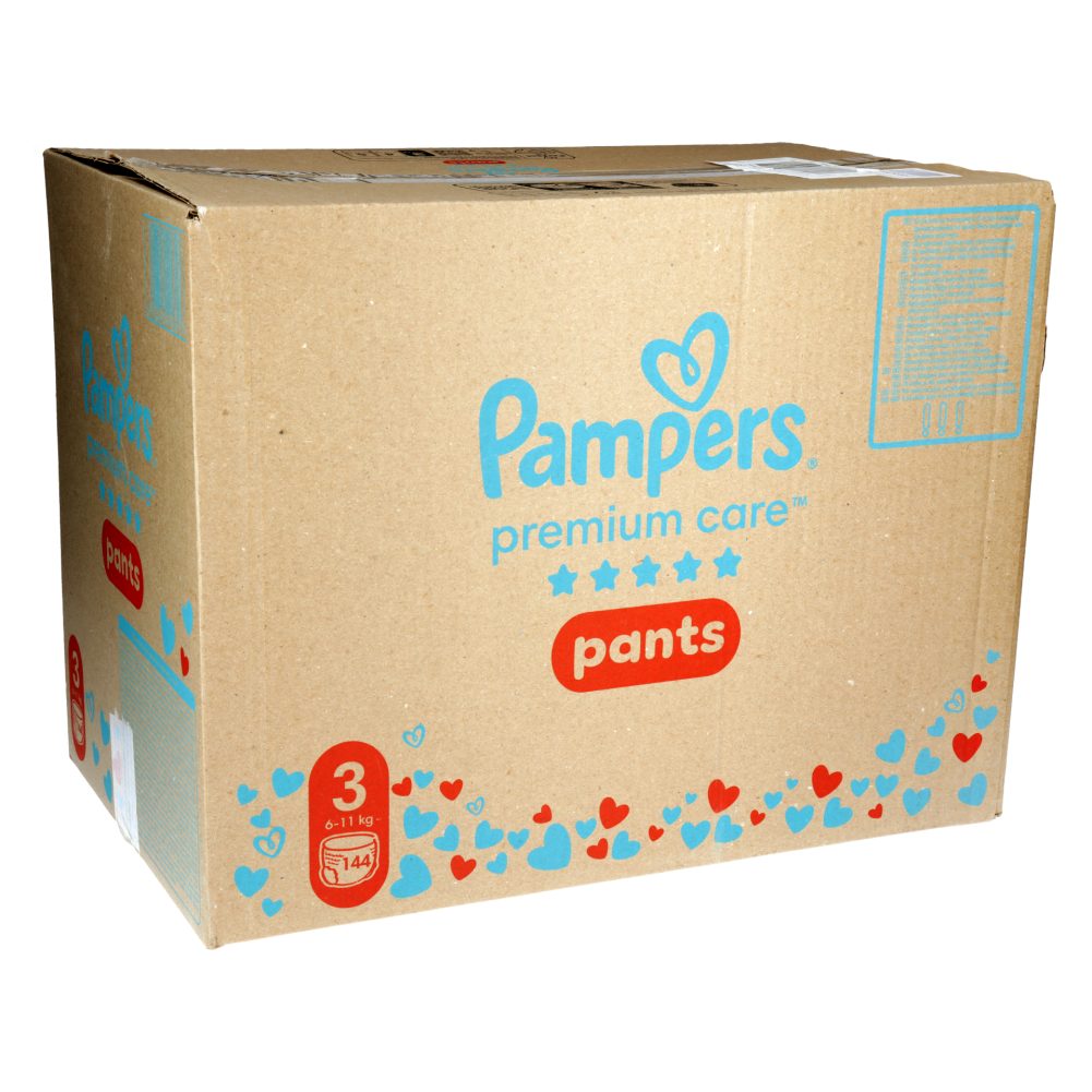 HLAČNE PLENICE ŠT.3, 6-10KG, PAMPERS PREMIUM CARE, 144/1, MESEČNO PAKIRANJE