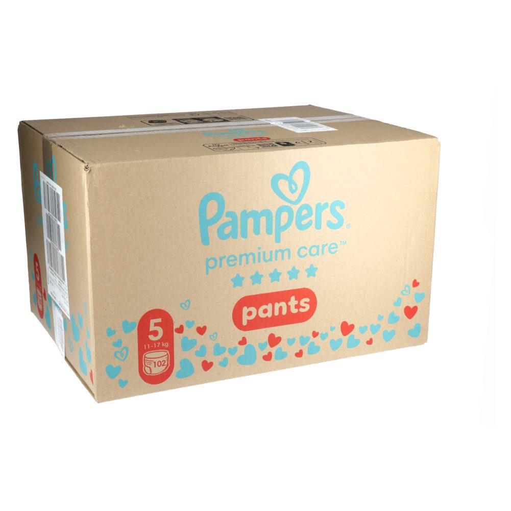 HLAČNE PLENICE ŠT.5, 11-17KG, PAMPERS PREMIUM CARE, 102/1, MESEČNO PAKIRANJE