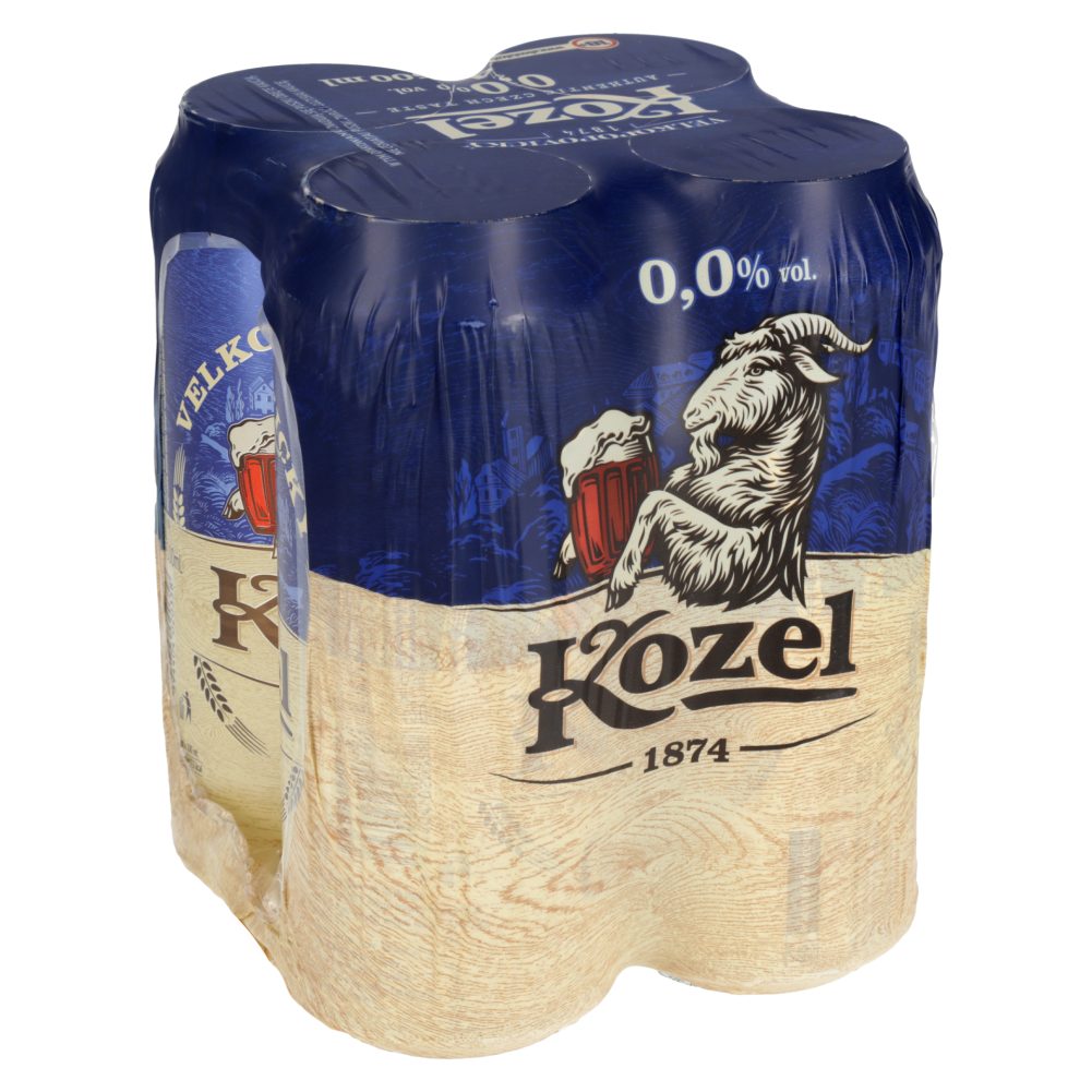 TEMNO BREZALKOHOLNO PIVO 0.0%, KOZEL, 4X0,5L
