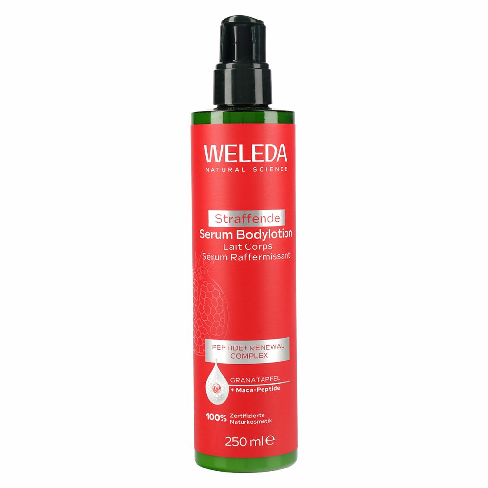 losjon za telo granatno jabolko in maca peptidi, weleda, 250ml
