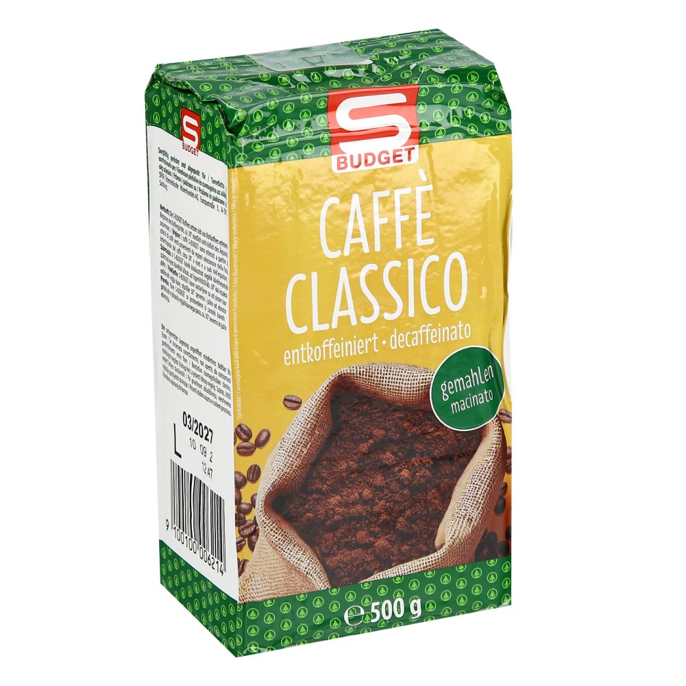 BREZKOFEINSKA MLETA KAVA, S-BUDGET, 500G