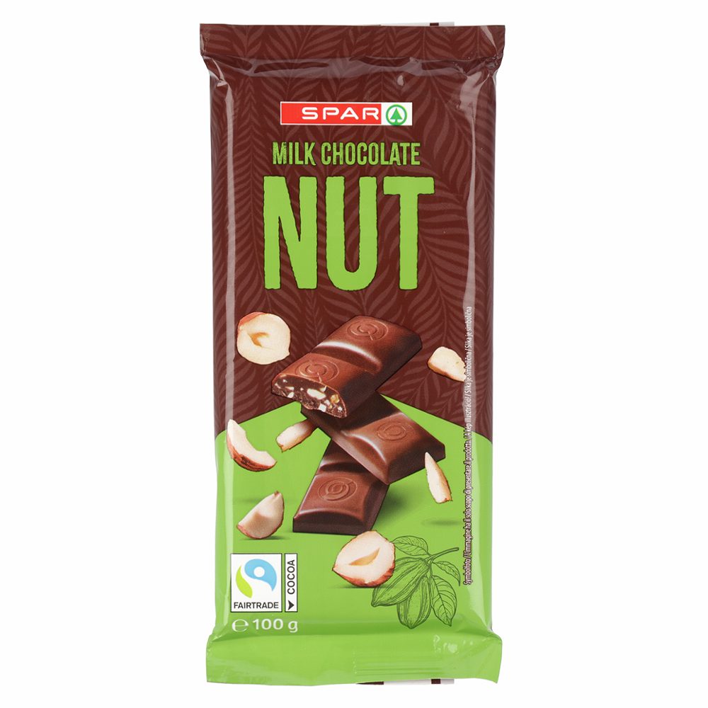 mlečna čokolada z lešniki