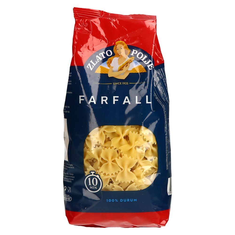 Testenine Farfalle durum, Zlato Polje, 400 g