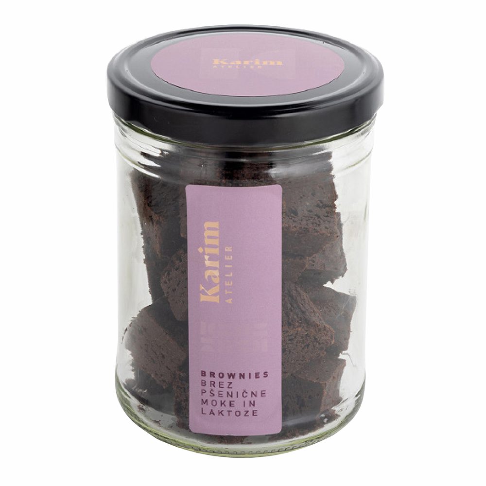brownies brez pšenične moke in laktoze, atelier karim, 250g