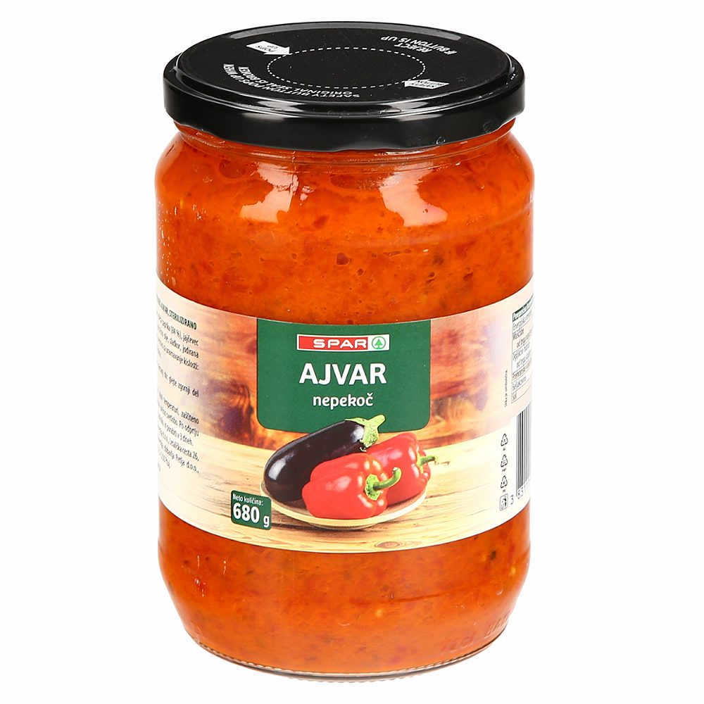 ajvar nepekoč, spar, 680g