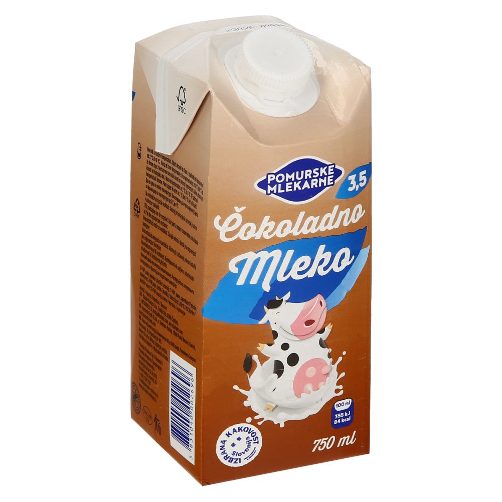 ČOKOLADNO MLEKO, POMURSKE MLEKARNE, 0,75L