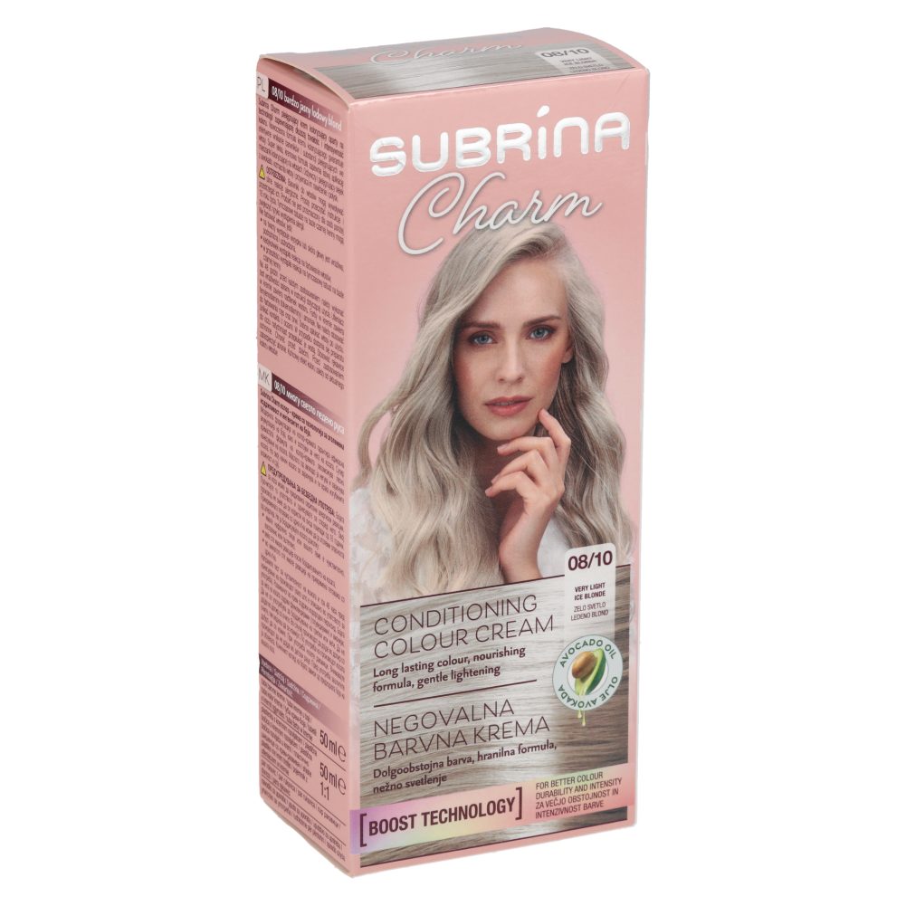 BARVA ZA LASE CHARM 08/10, SVETLO LEDENO BLOND, SUBRINA