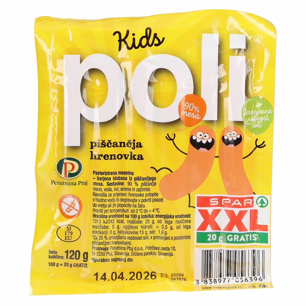 piščančje hrenovke xxl