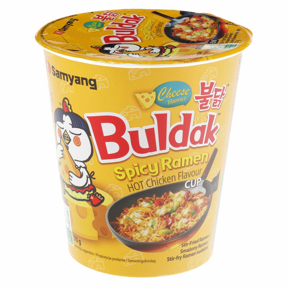 ramen rezanci, pekoči piščanec in sir, buldak, 70g