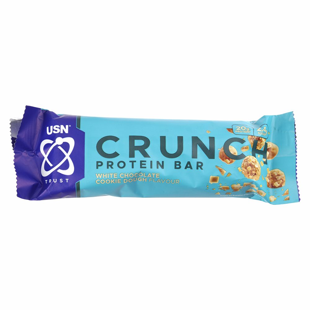 proteinska ploščica crunch bela čokolada & piškot, usn trust, 60g