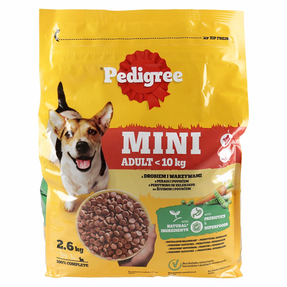 brinketi dry small adult iz perutnine in zelenjave, 2,6kg, 3x1