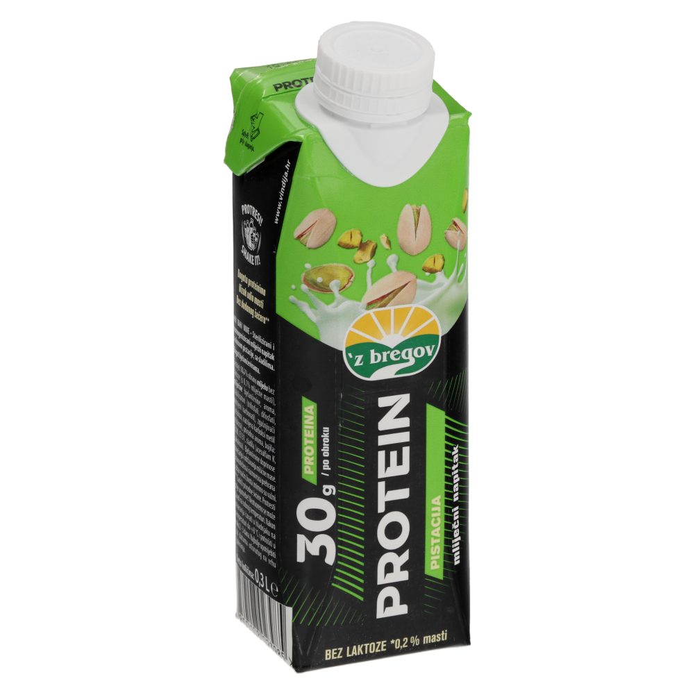 Napitek proteinski 'z bregov, pistacija, 300 ml