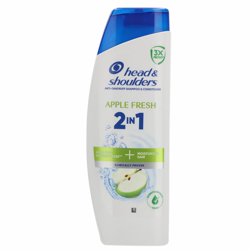 šampon za lase, jabolko 2v1, head & shoulders, 400ml