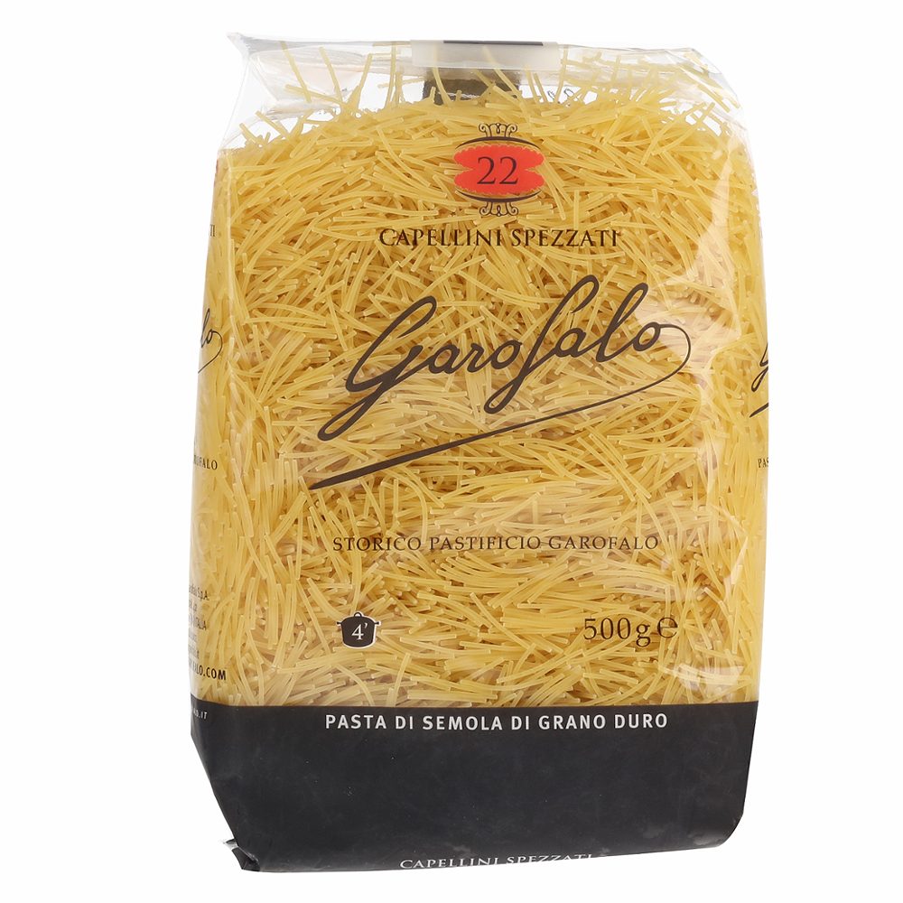testenine capellini spezzati, garofalo, 500 g
