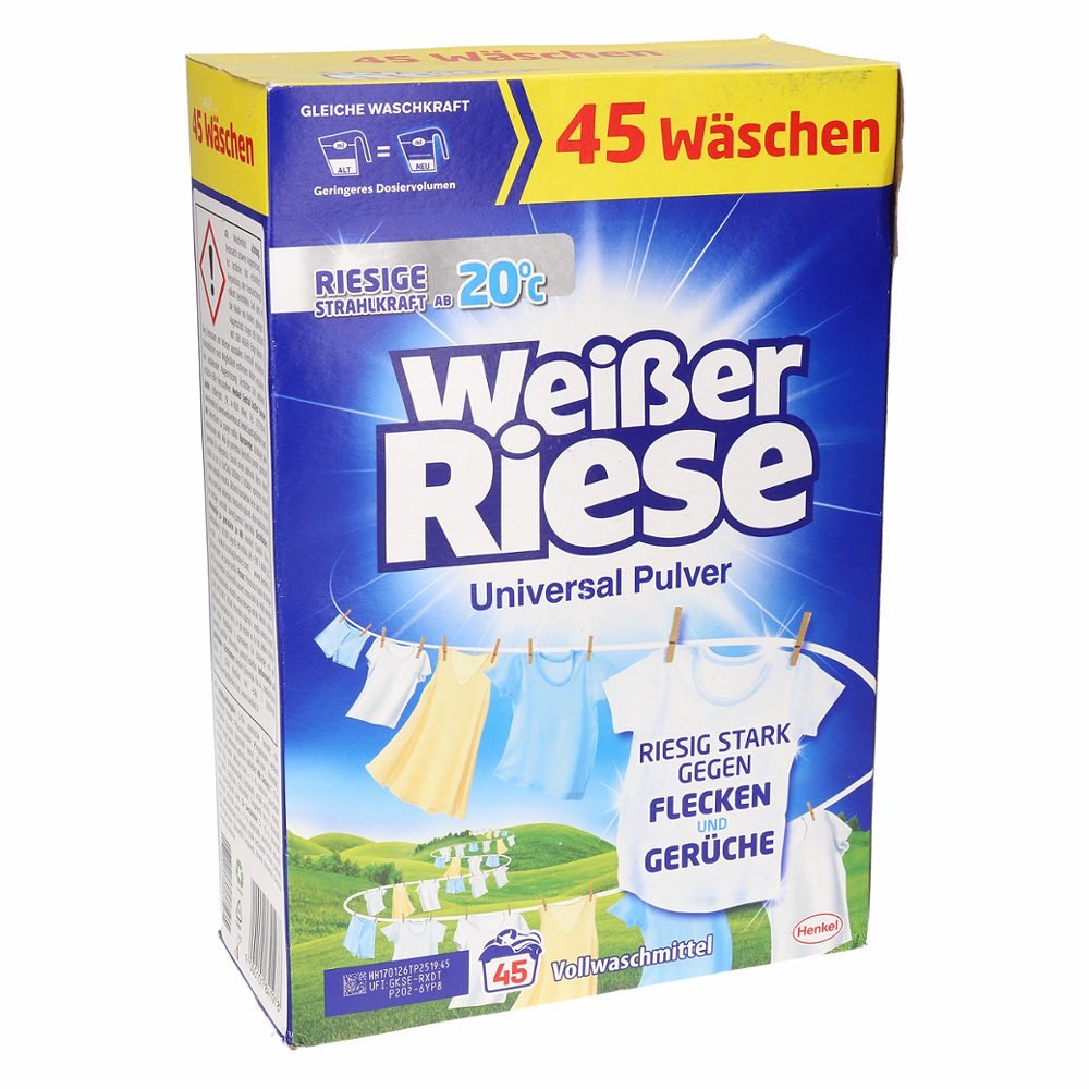 prašek universal, weisser riese, 45 pranj, 2,25kg