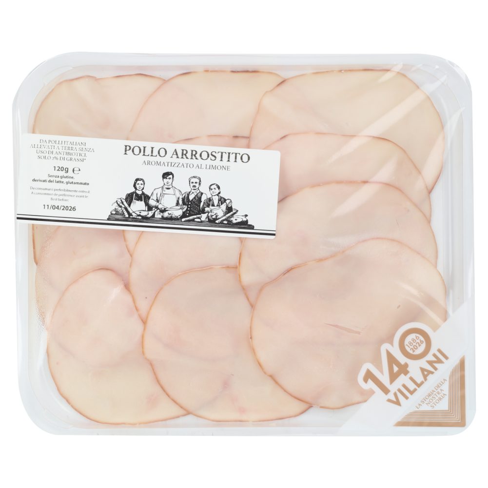 PEČENE PIŠČANČJE PRSI, VILLANI, 120G