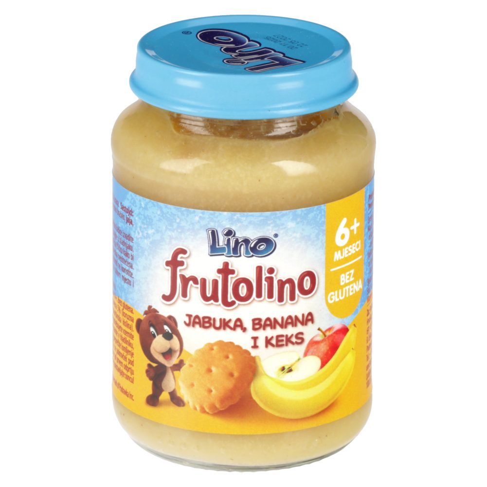 SADNA KAŠA JABOLKA, BANANA IN KEKS FRUTOLINO, LINO, 190G