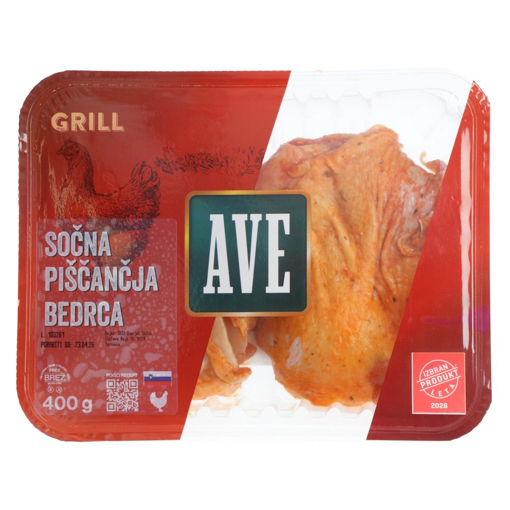 SOČNA PIŠČANČJA BEDRCA, AVE, PANVITA, 400G