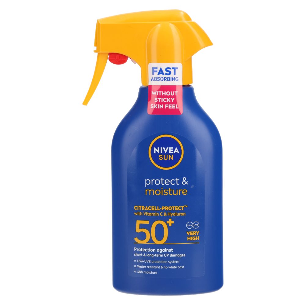 SPREJ ZA SONČENJE ZF50, PROTECT&MOISTURE, NIVEA SUN, 250ML
