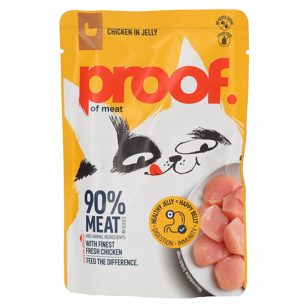 mokra hrana za mačke piščanec v želeju, proof, 85g