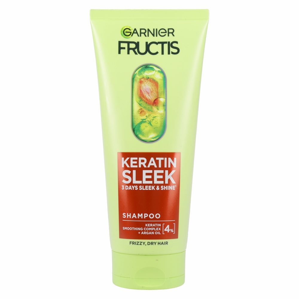 šampon za suhe lase, garnier fructis, keratin sleek, 200ml