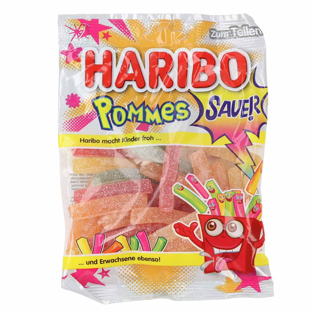 gumi bonboni kisli pomfrit