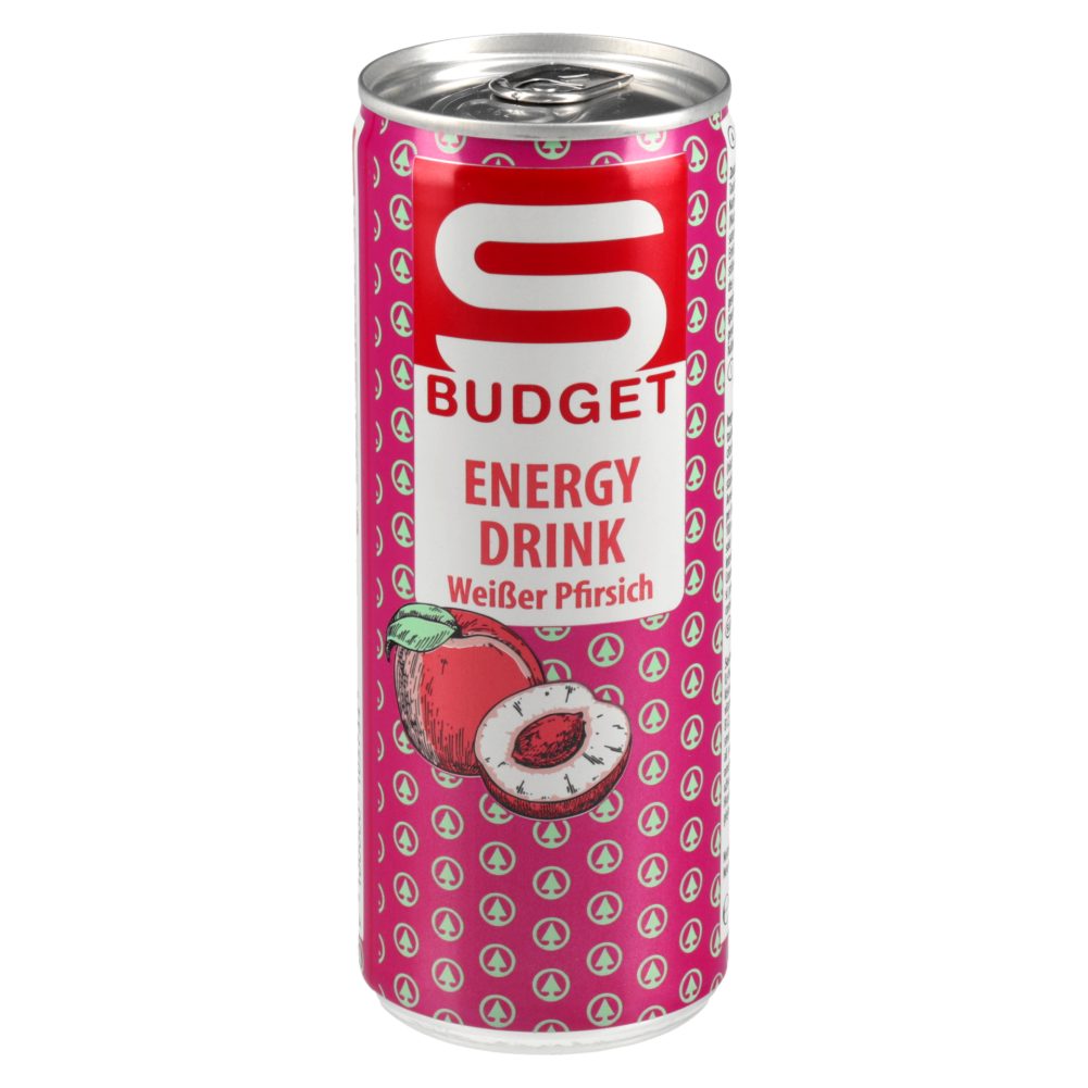 ENERGIJSKA PIJAČA, Z OKUSOM BRESKVE, S-BUDGET, 0,25L