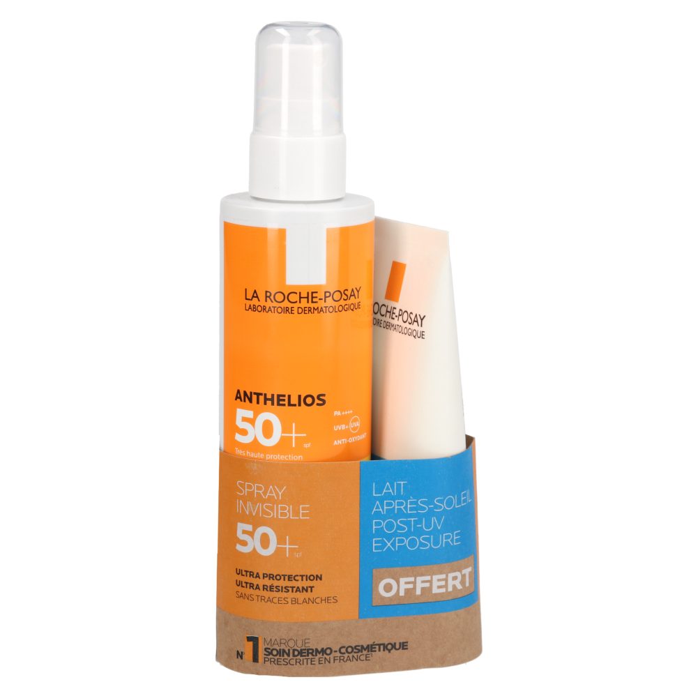 SPREJ ZA SONČENJE SPF50 50ML IN MLEKO ZA SONČENJE 200ML, ANTHELIOS, LA ROCHE-POSAY, 2/1