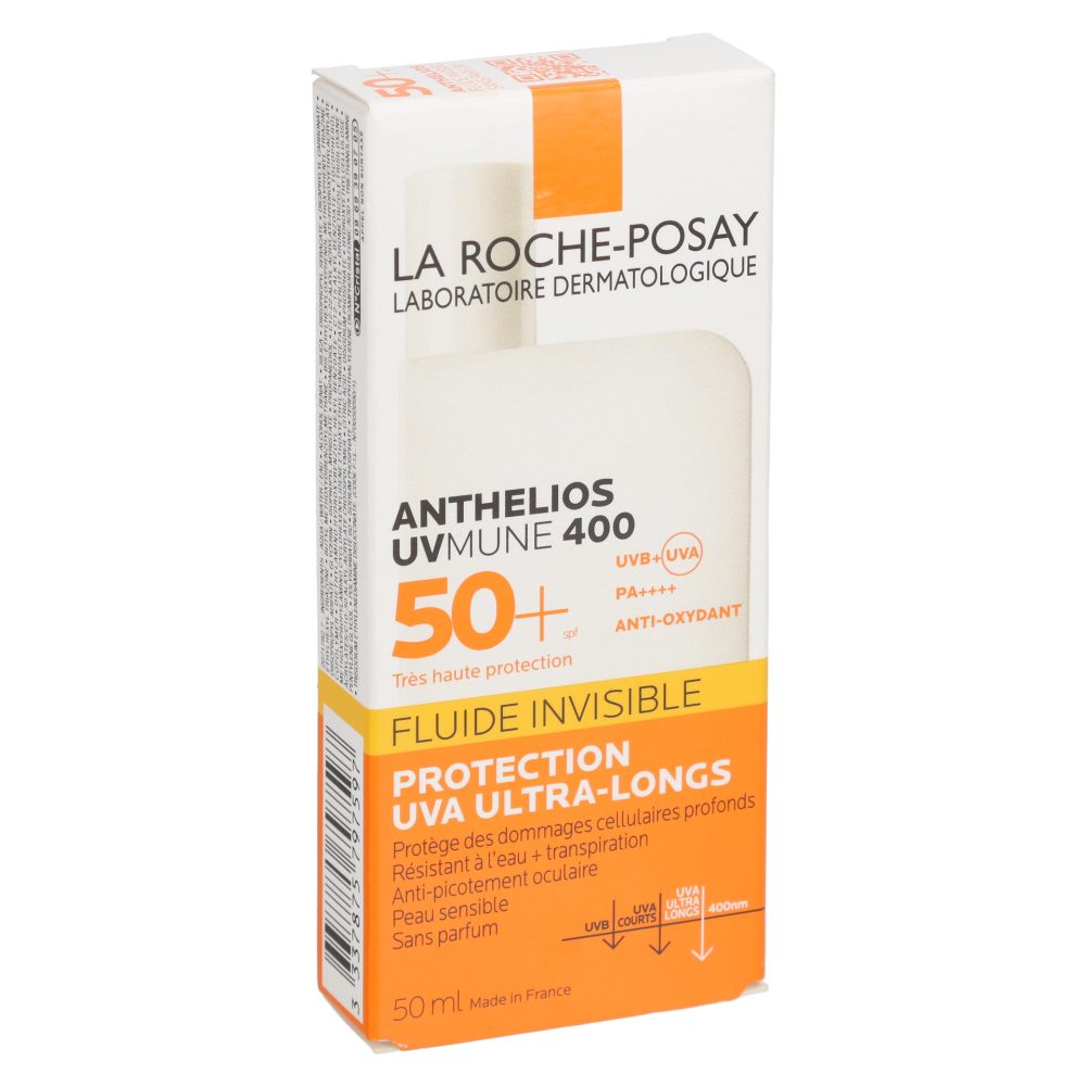 KREMA ZA SONČENJE SPF50, INVISIBLE, UVMUNE 400, ANTHELIOS, LA ROCHE-POSAY, 50ML