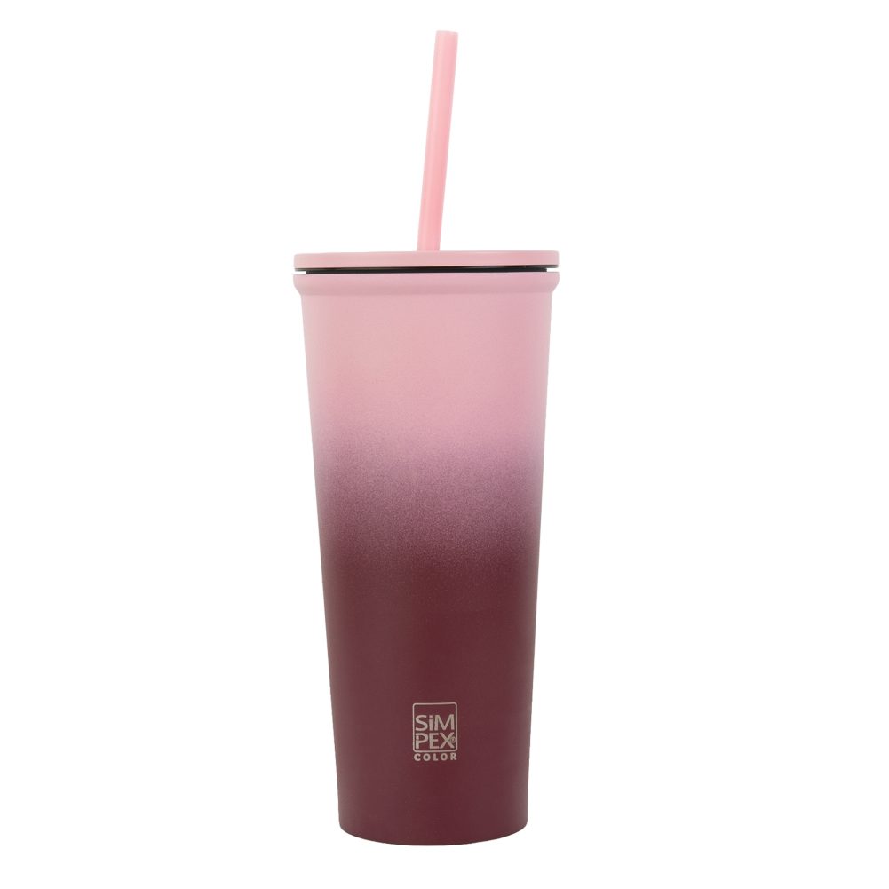 TERMO LONČEK SC, S SLAMICO, SIMPEX, 650ML