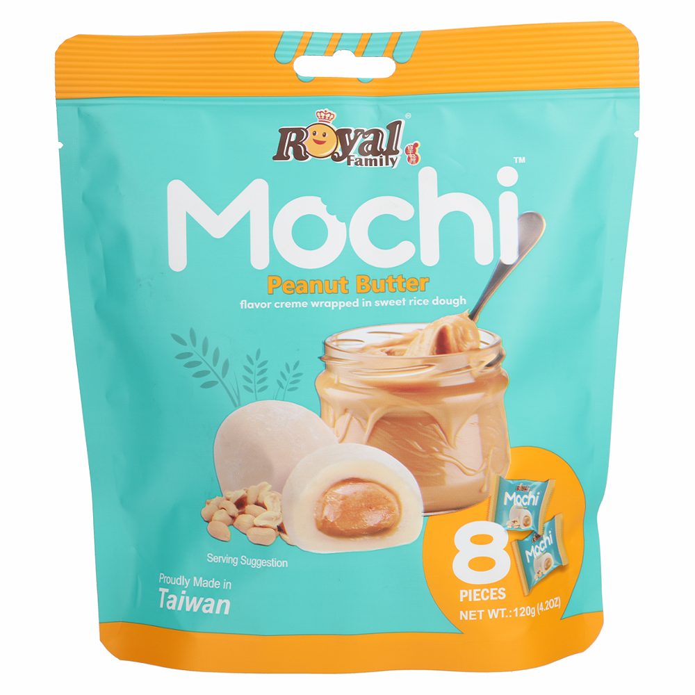 mochi z nadevom iz arašidovega masla, royal family, 120g
