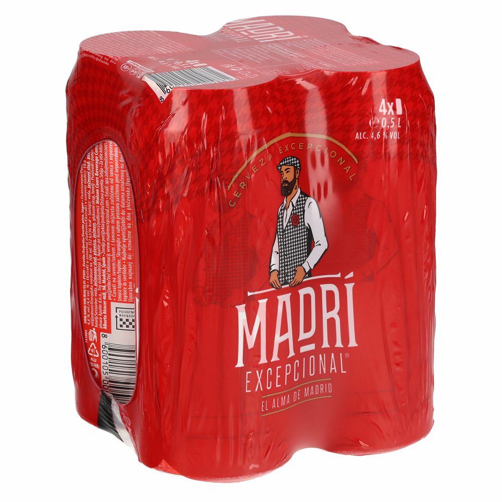 svetlo pivo madri, 4x0,5l