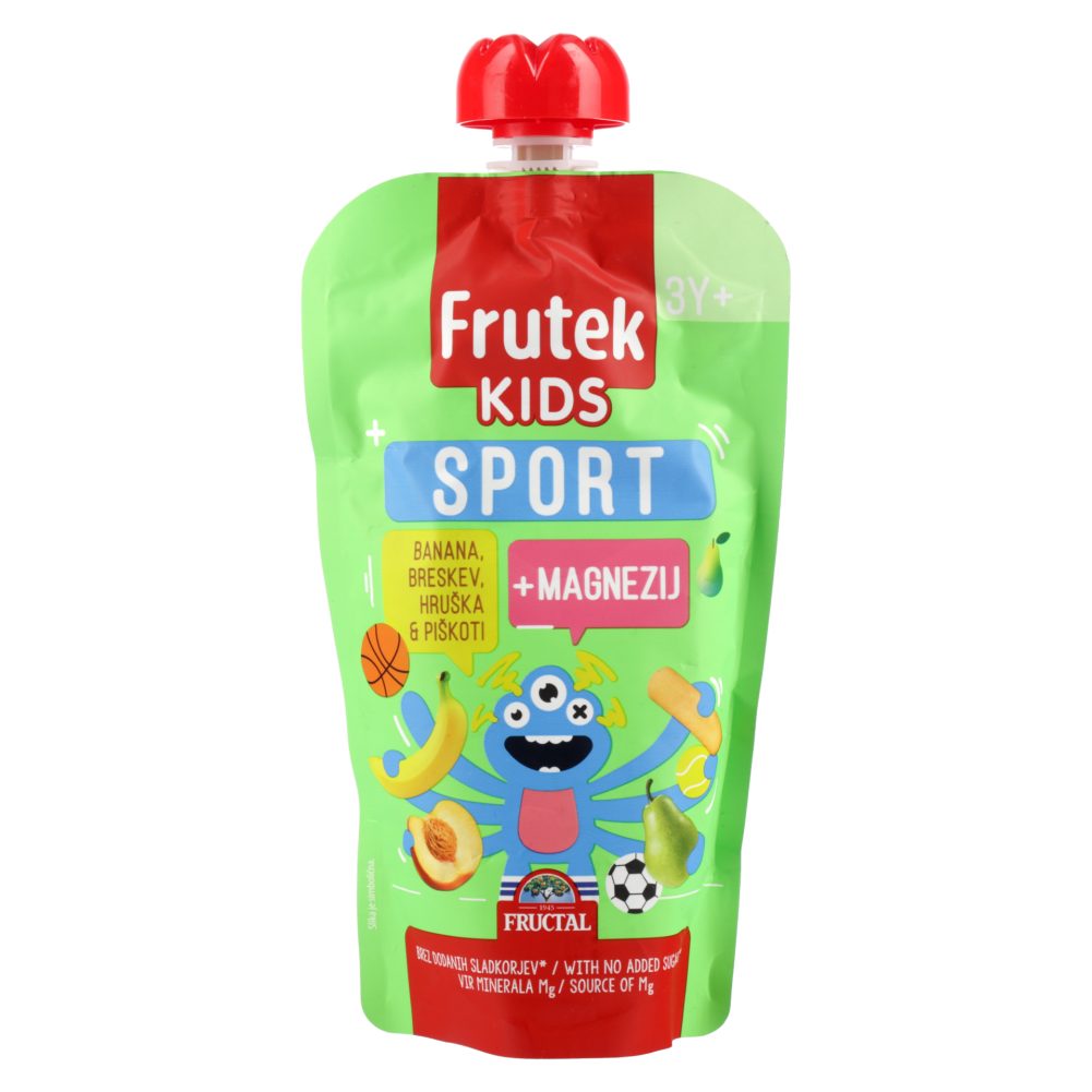 KAŠA IZ BANAN, BRESKEV IN HRUŠK SPORT POUCH, FRUTEK, 180G
