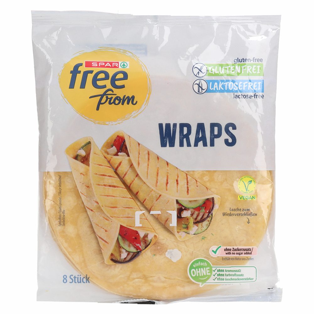 koruzne tortilje, brez glutena in brez laktoze, spar free from, 208g, 8/1