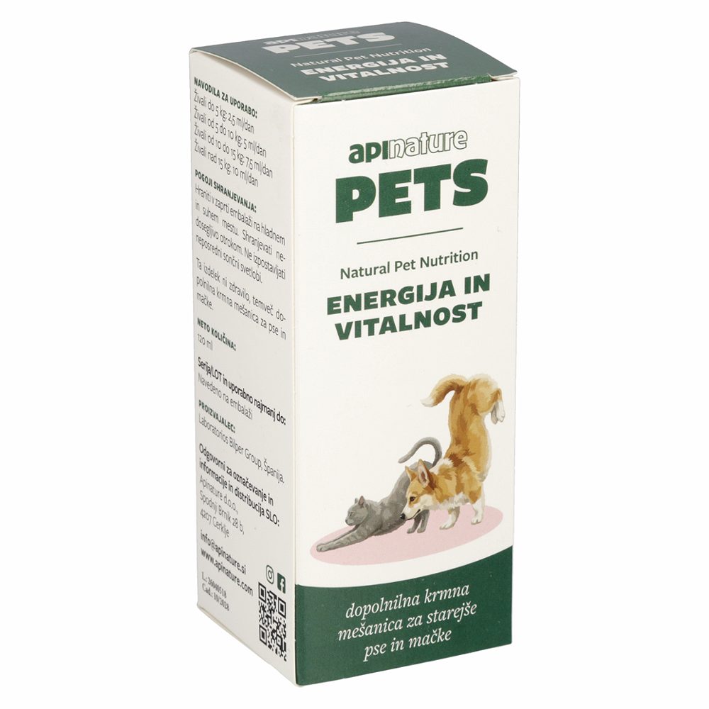 dopolnilna krmna mešanica za starejše pse in mačke