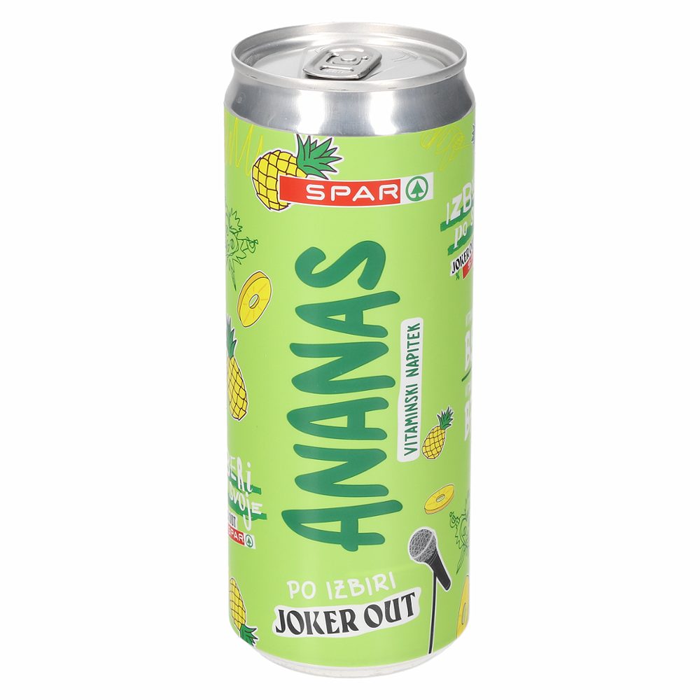 voda z okusom ananas limeta