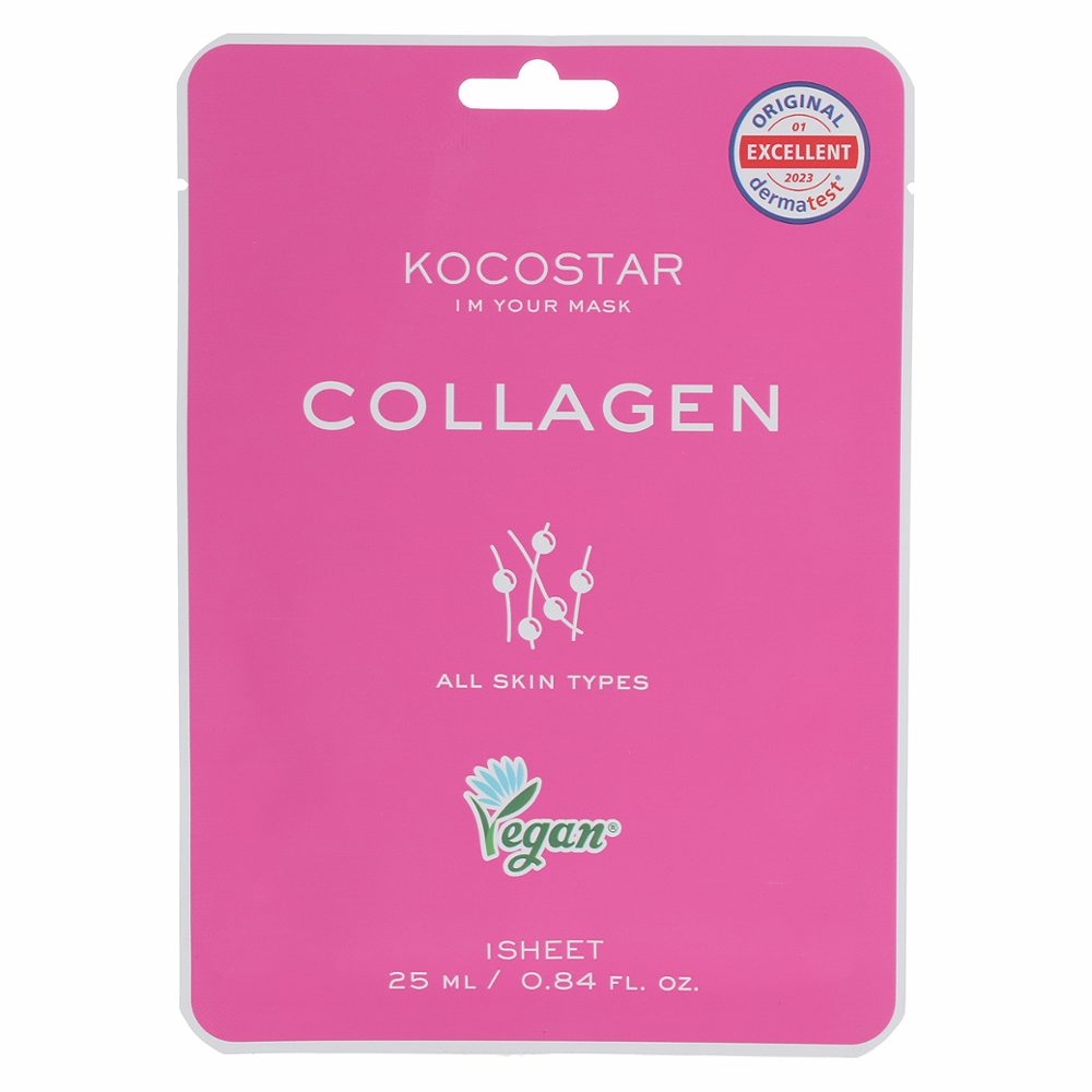 maska za obraz, collagen, kocostar, 25ml