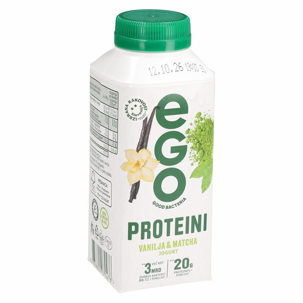 jogurt vanilja in matcha