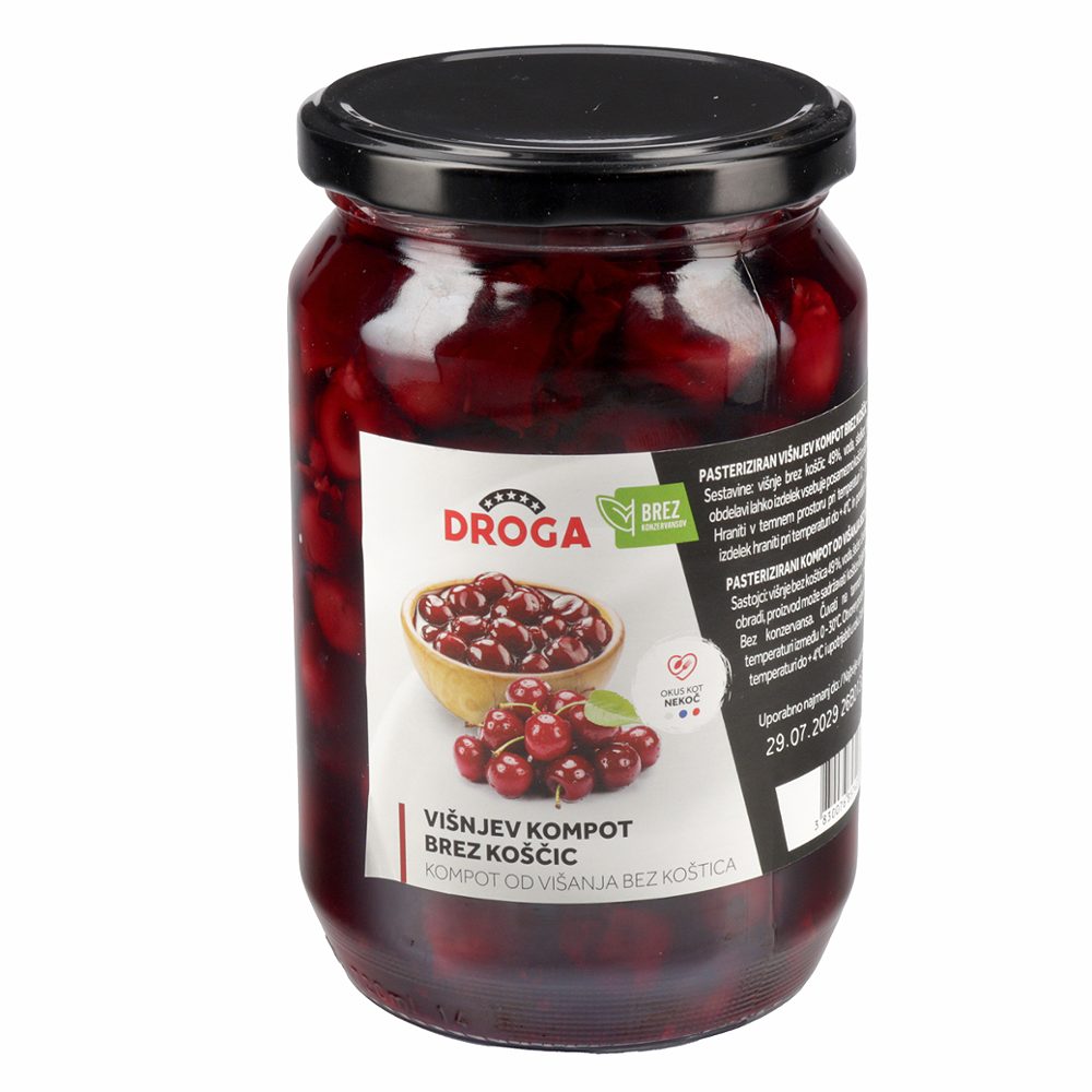 višnjev kompot brez koščic