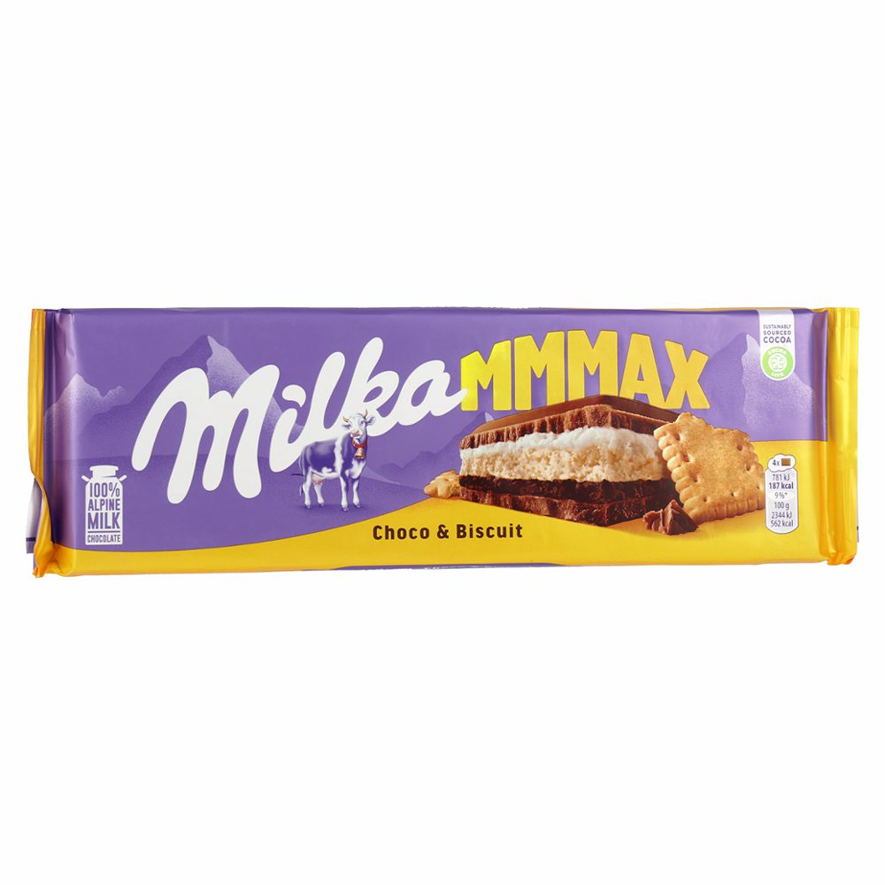 čokolada schoko&keks, milka mmmax, 300g