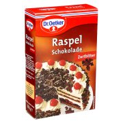 Slika produkta NASTRGANA TEMNA ČOKOLADA, DR. OETKER, 100G